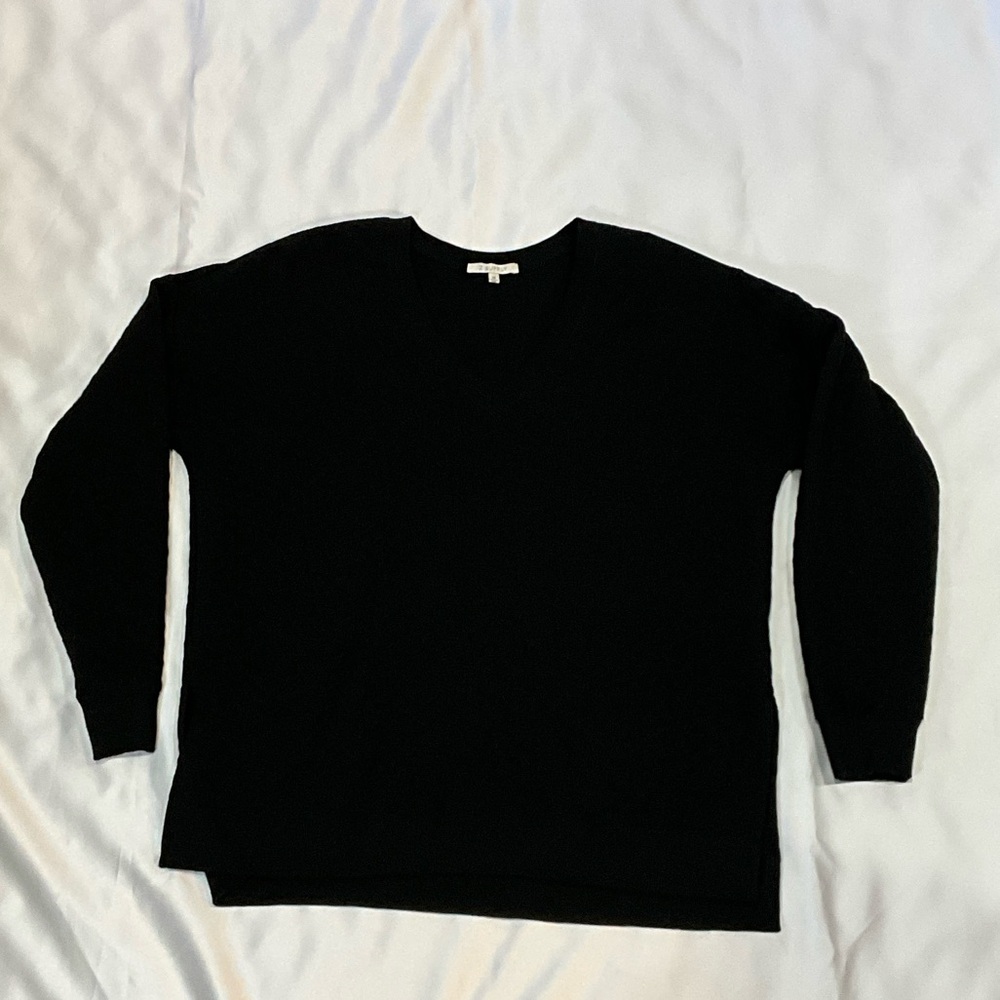 Z Supply Men's V-Neck Black Sweater